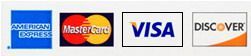 Discover, VISA, MasterCard