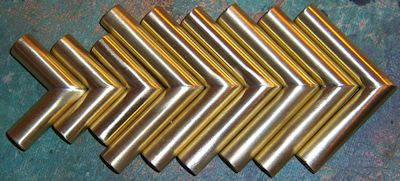 New 3/8 in. Brass Tubing Elbows for Player Pianos