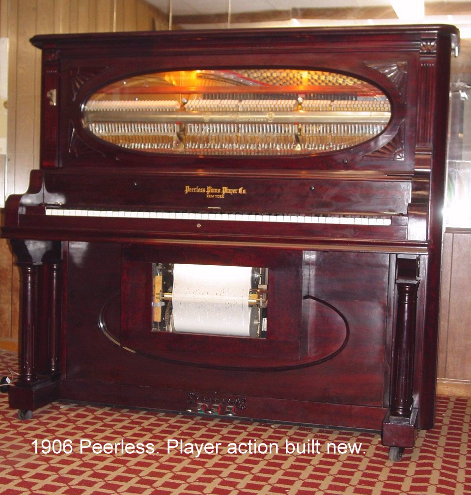 Peerless Player Piano w/'A' Roll Format